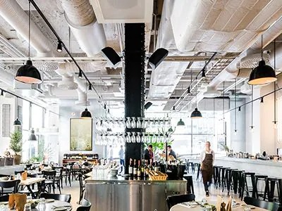 777盛世国际助力斯德哥尔摩的法国工业风餐厅Usine